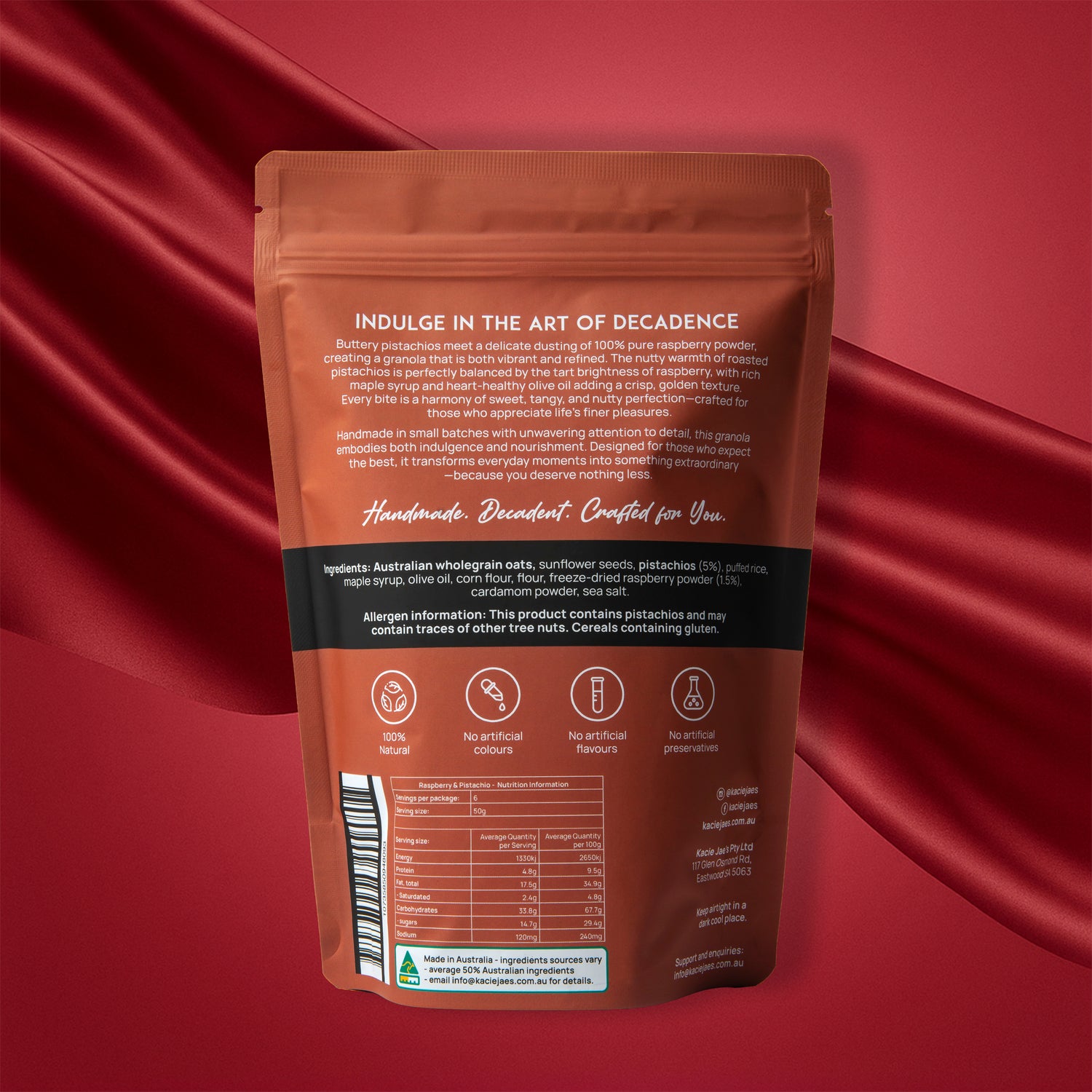 Raspberry &amp; Pistachio 300g