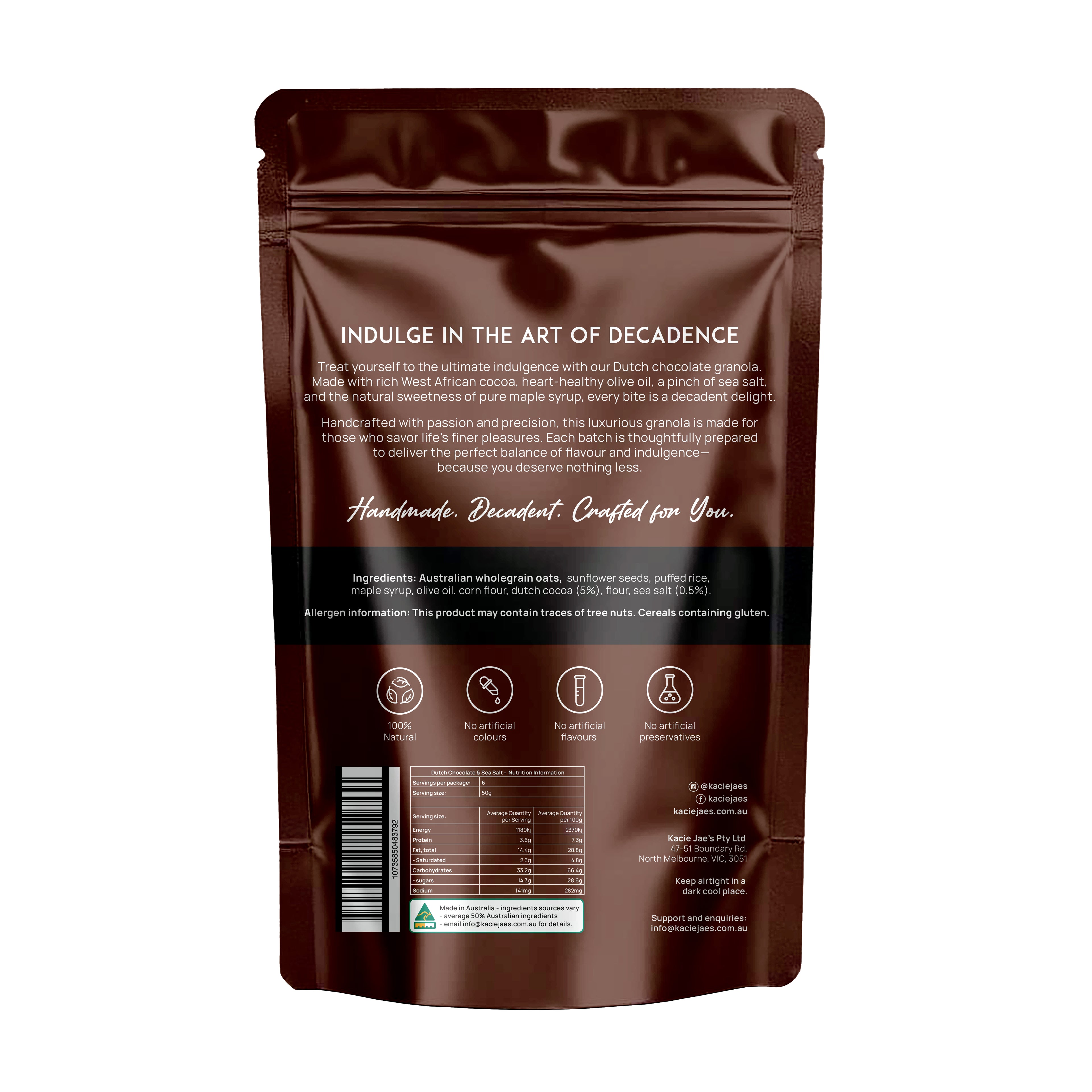 Dutch Chocolate &amp; Sea Salt 300g